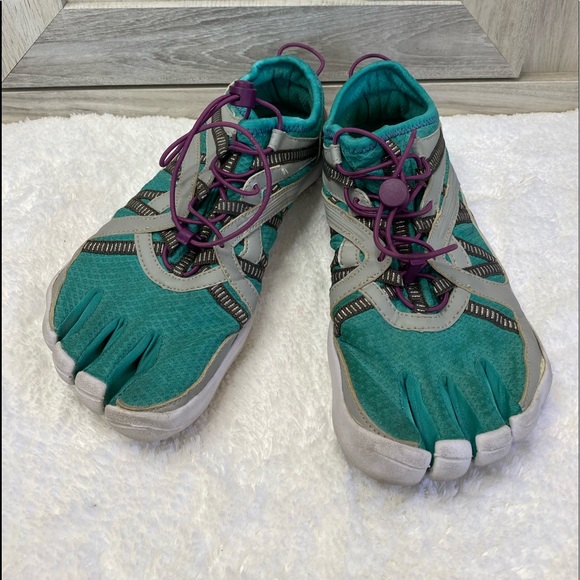 Fila Skele-toes Size 9 Hiking Water Shoes Blu/Gry